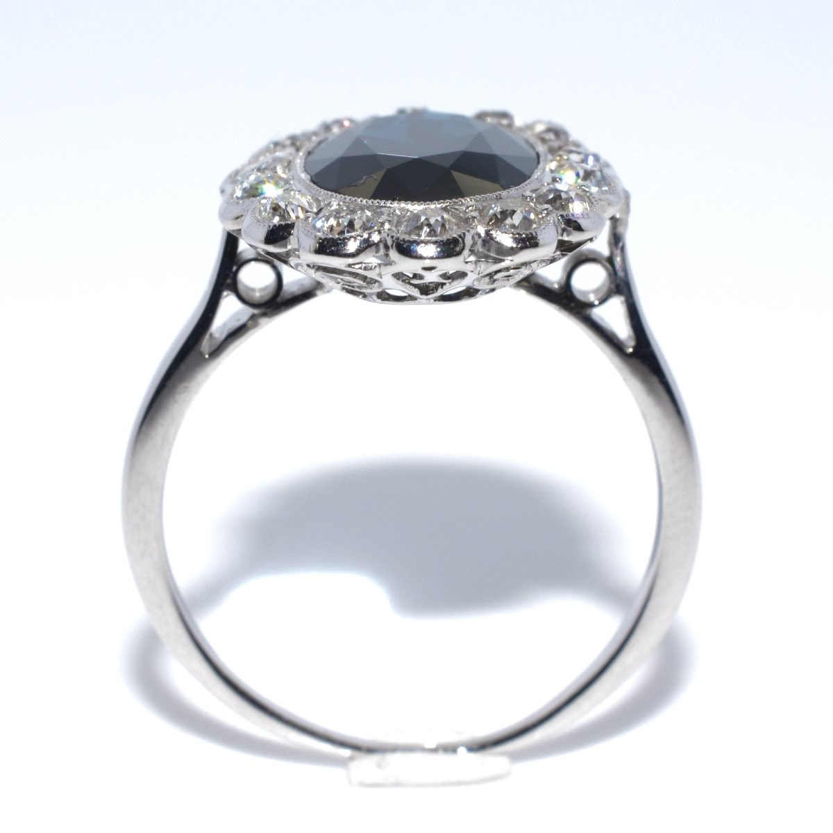Art Deco Sapphire And Diamond Ring-photo-2