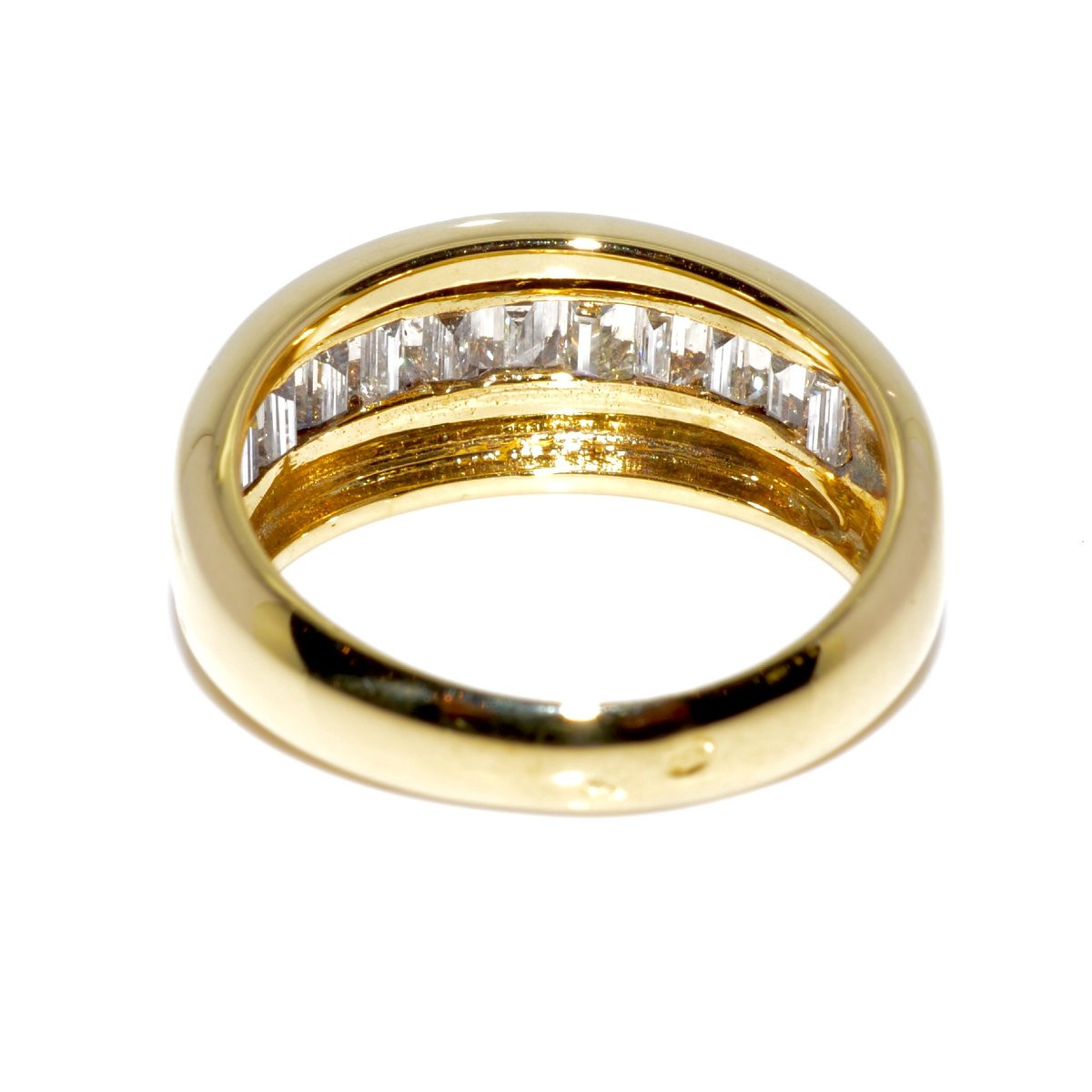 Bague vintage diamants taille baguettes-photo-2