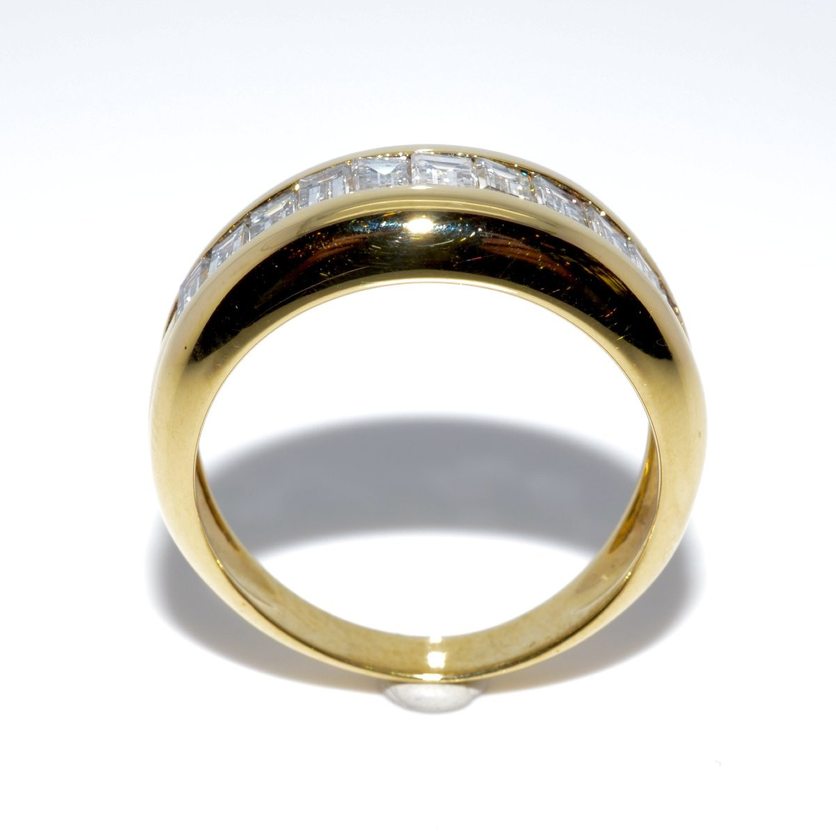 Bague vintage diamants taille baguettes-photo-2