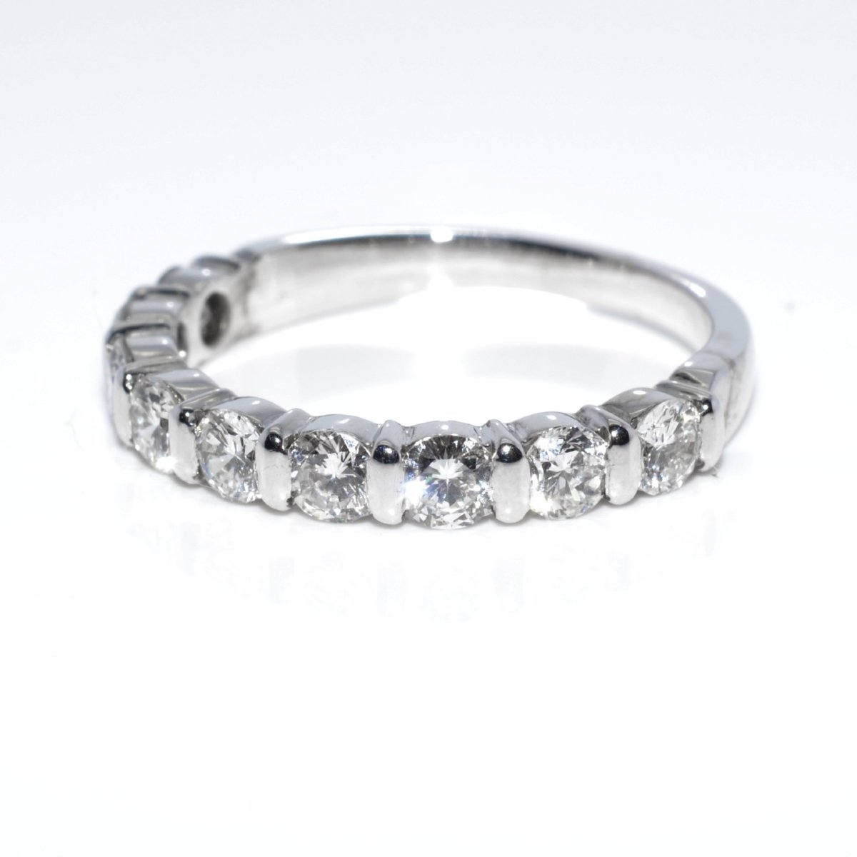 Demi-alliance diamants taille brilliant-photo-2