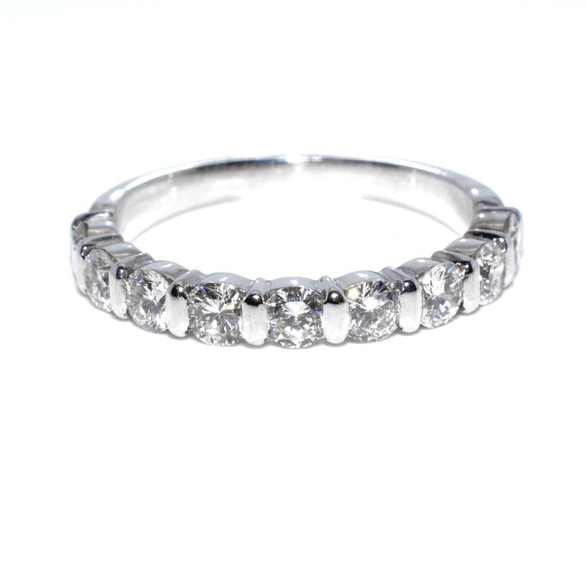 Demi-alliance diamants taille brilliant