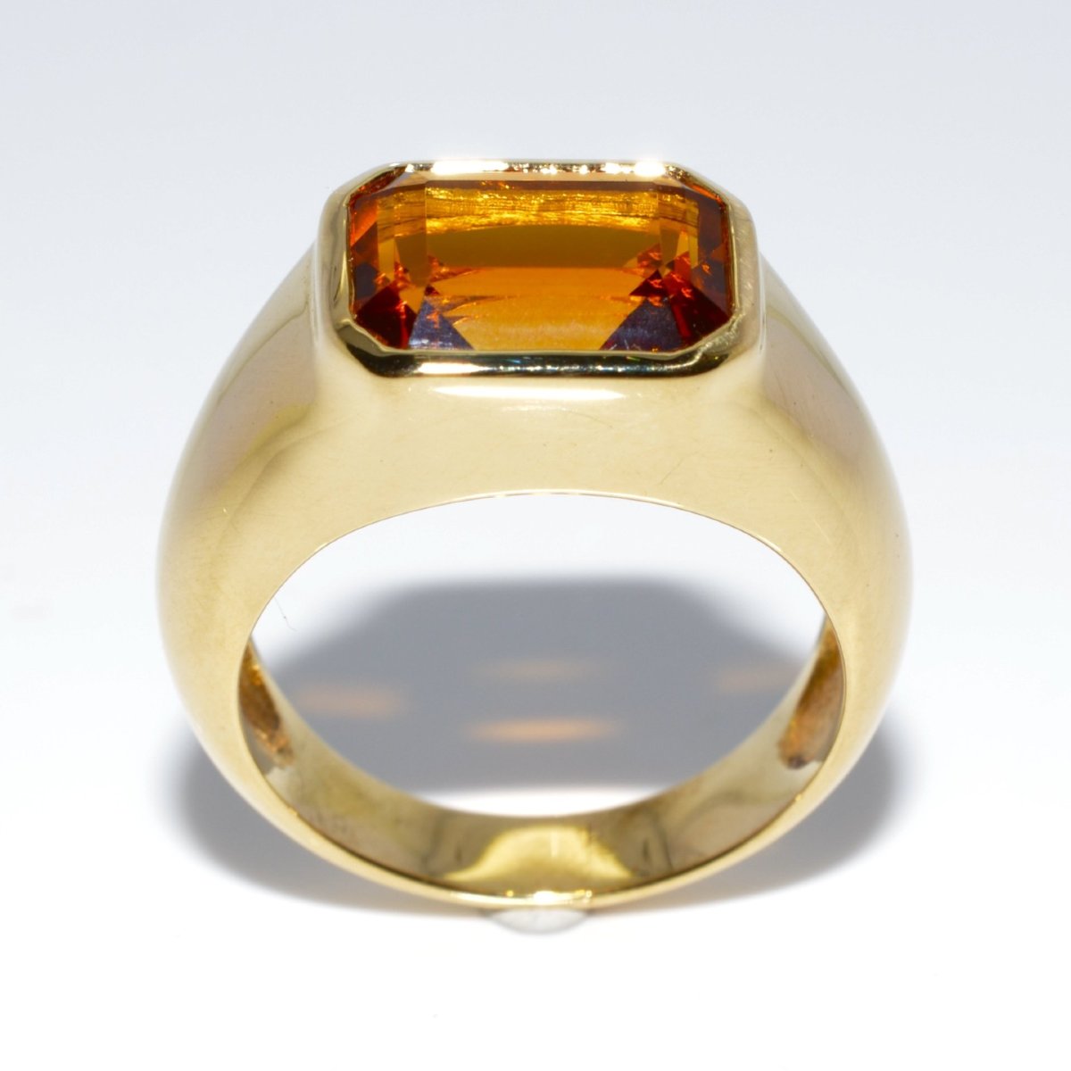 Bague citrine vintage-photo-2