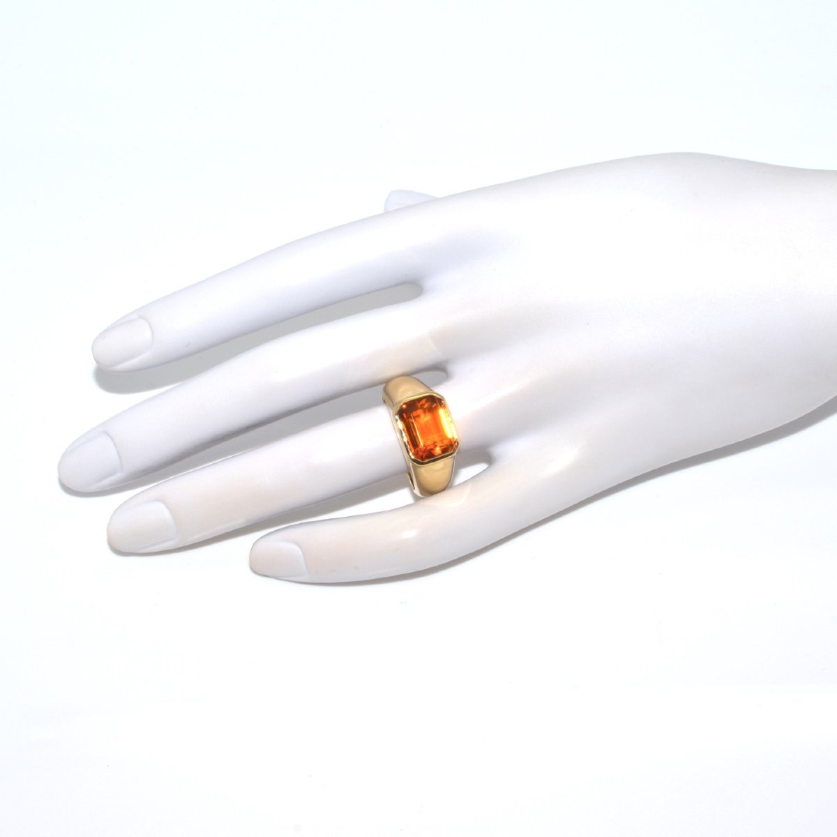 Bague citrine vintage-photo-2
