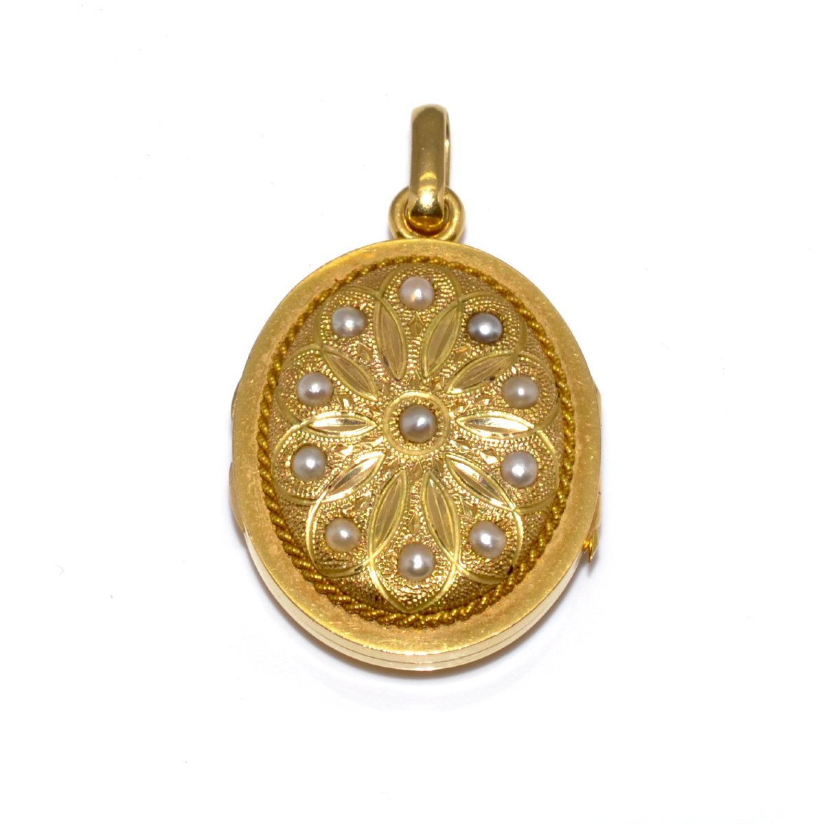 Antique Locket Picture Pendant-photo-2