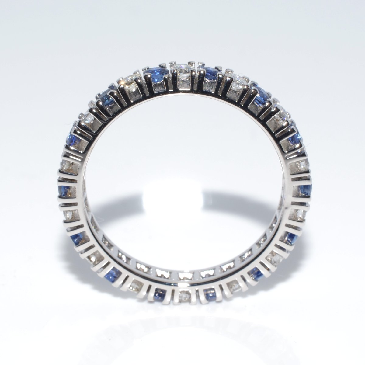 Diamond And Sapphire Eternity Ring-photo-3
