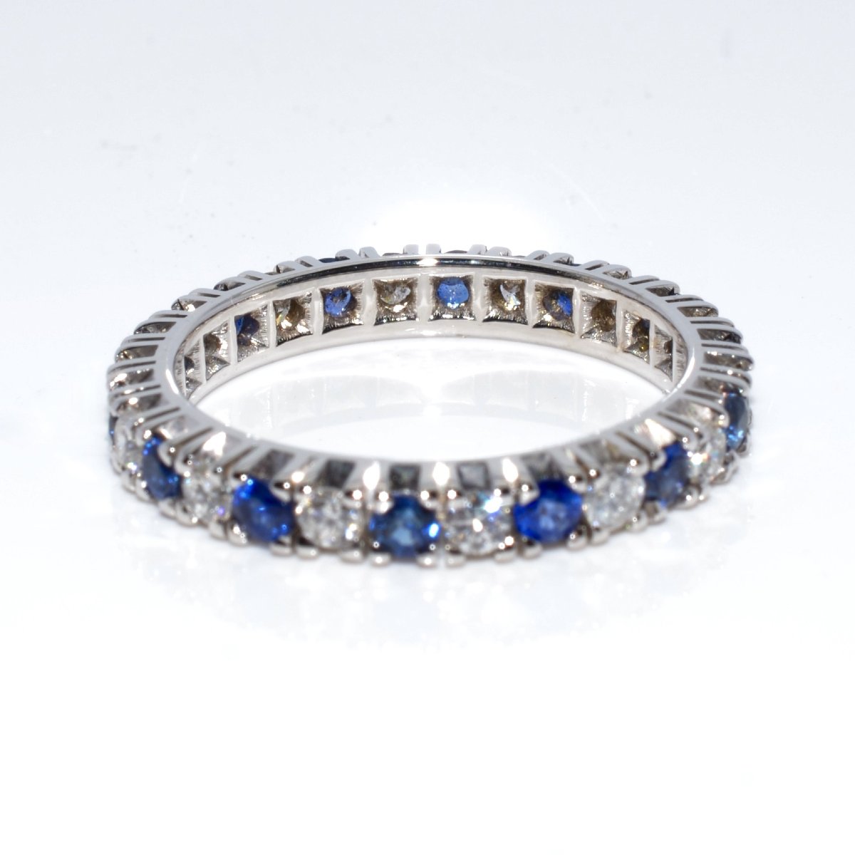 Diamond And Sapphire Eternity Ring-photo-4