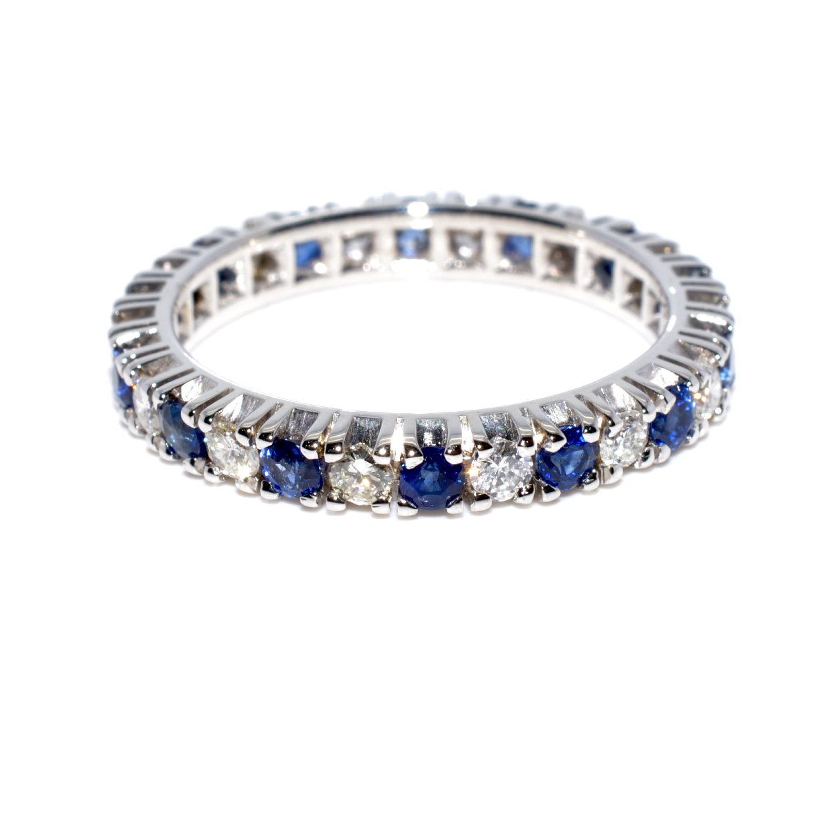 Diamond And Sapphire Eternity Ring