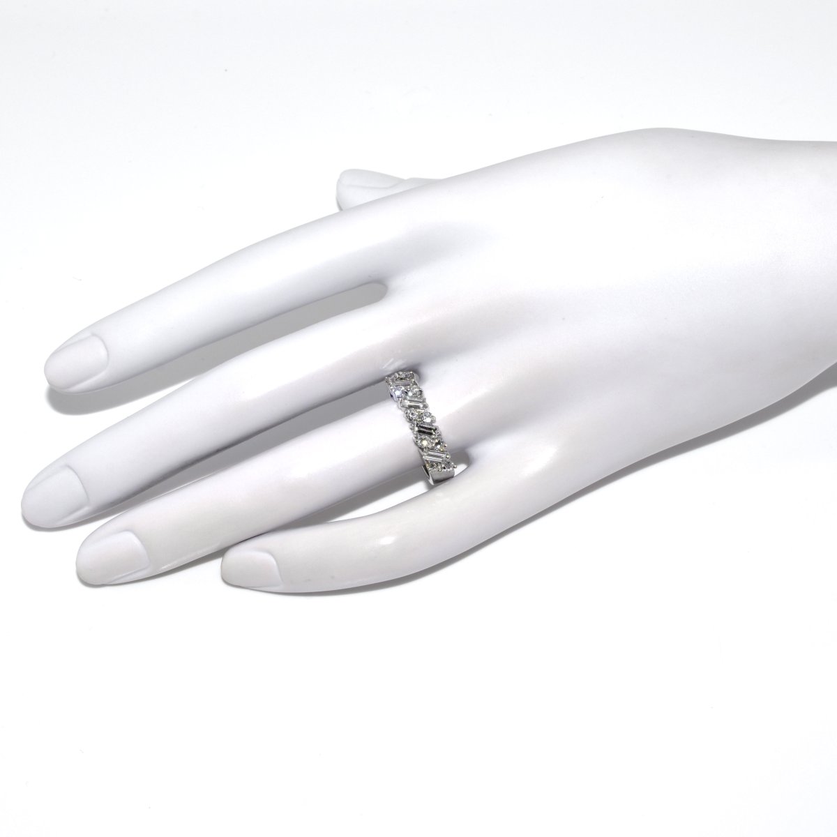 Diamond Half Band Ring-photo-2