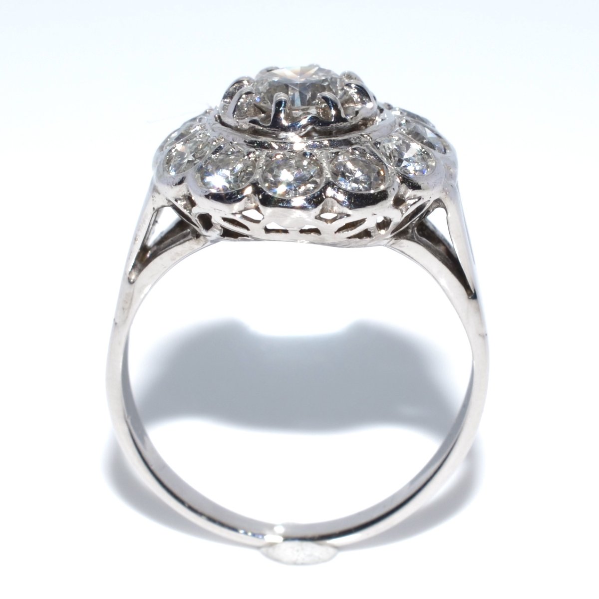 Diamond Vintage Cluster Ring-photo-4