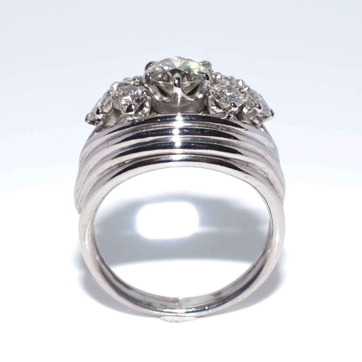 Vintage Diamond Dome Ring-photo-4