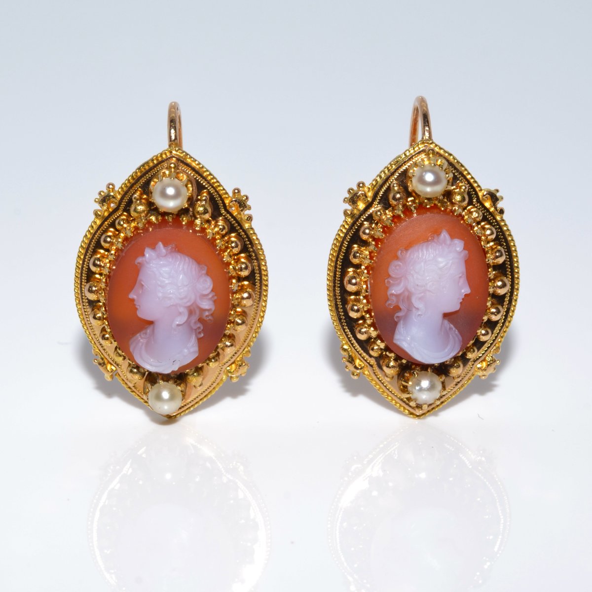 Vintage Cameo Earrings