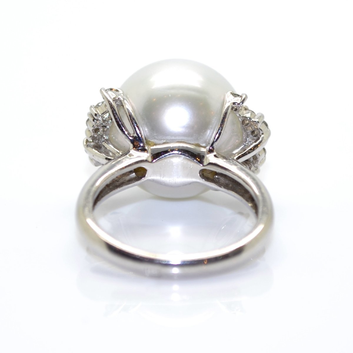 Bague vintage perle et diamants-photo-2