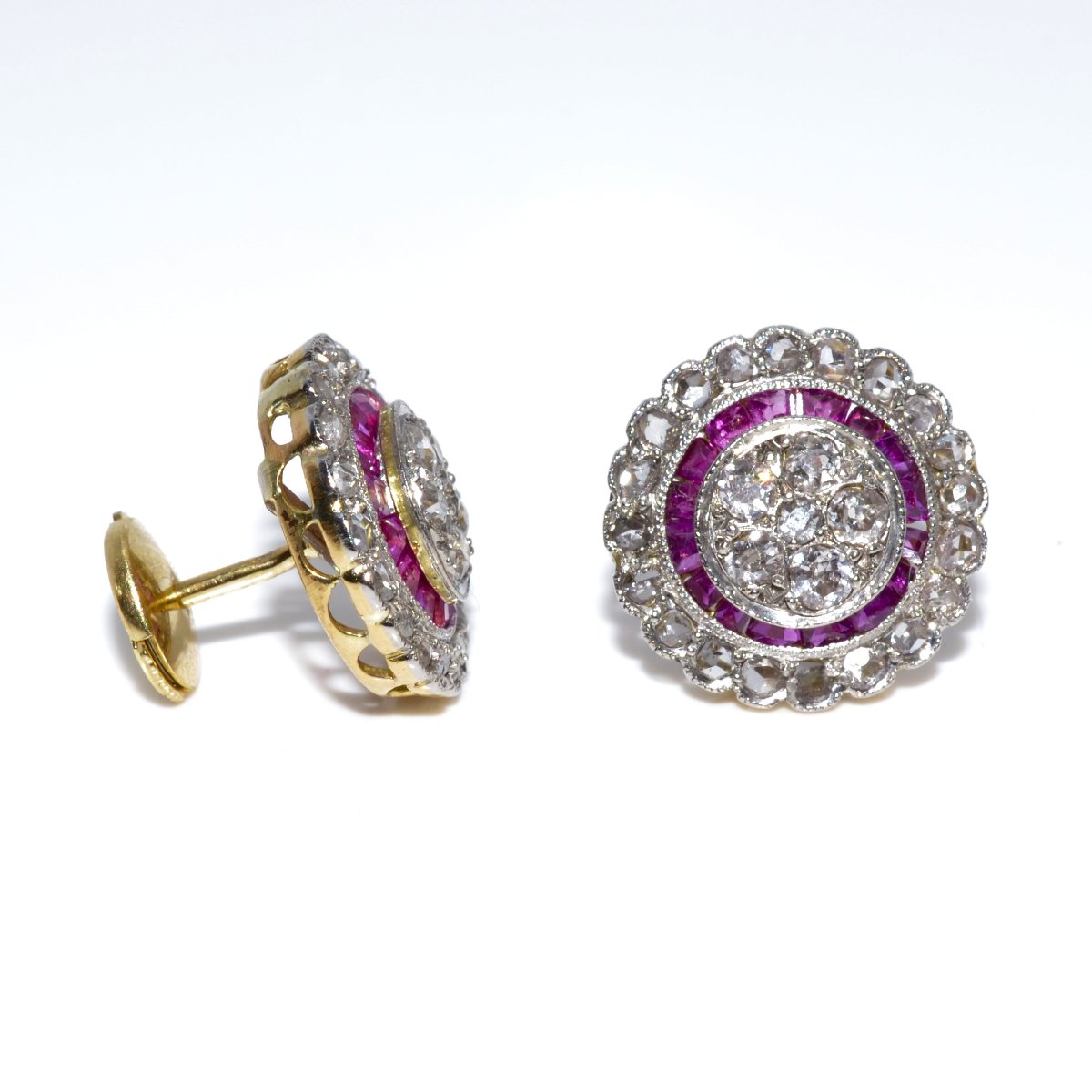 Boucles d'oreilles art déco diamants-photo-2