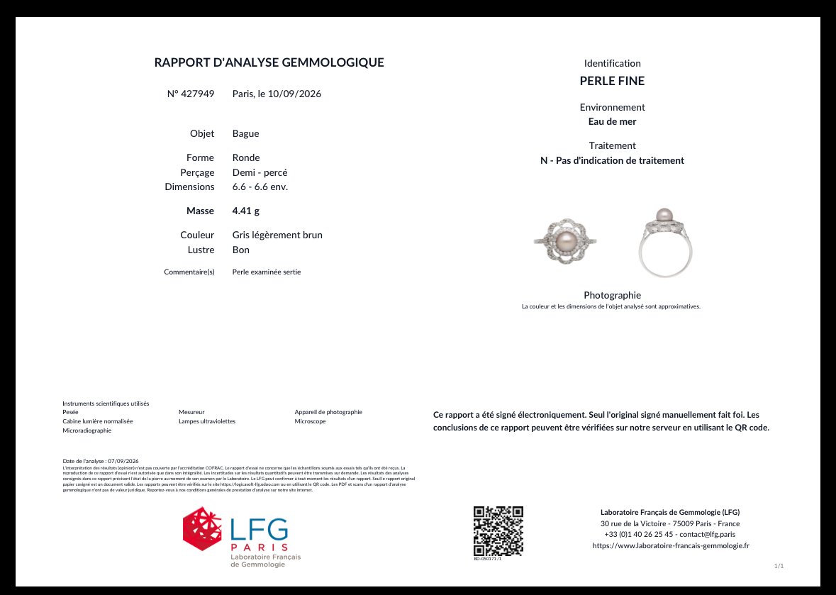 Delicate Pearl And Diamond Flower Ring-photo-3