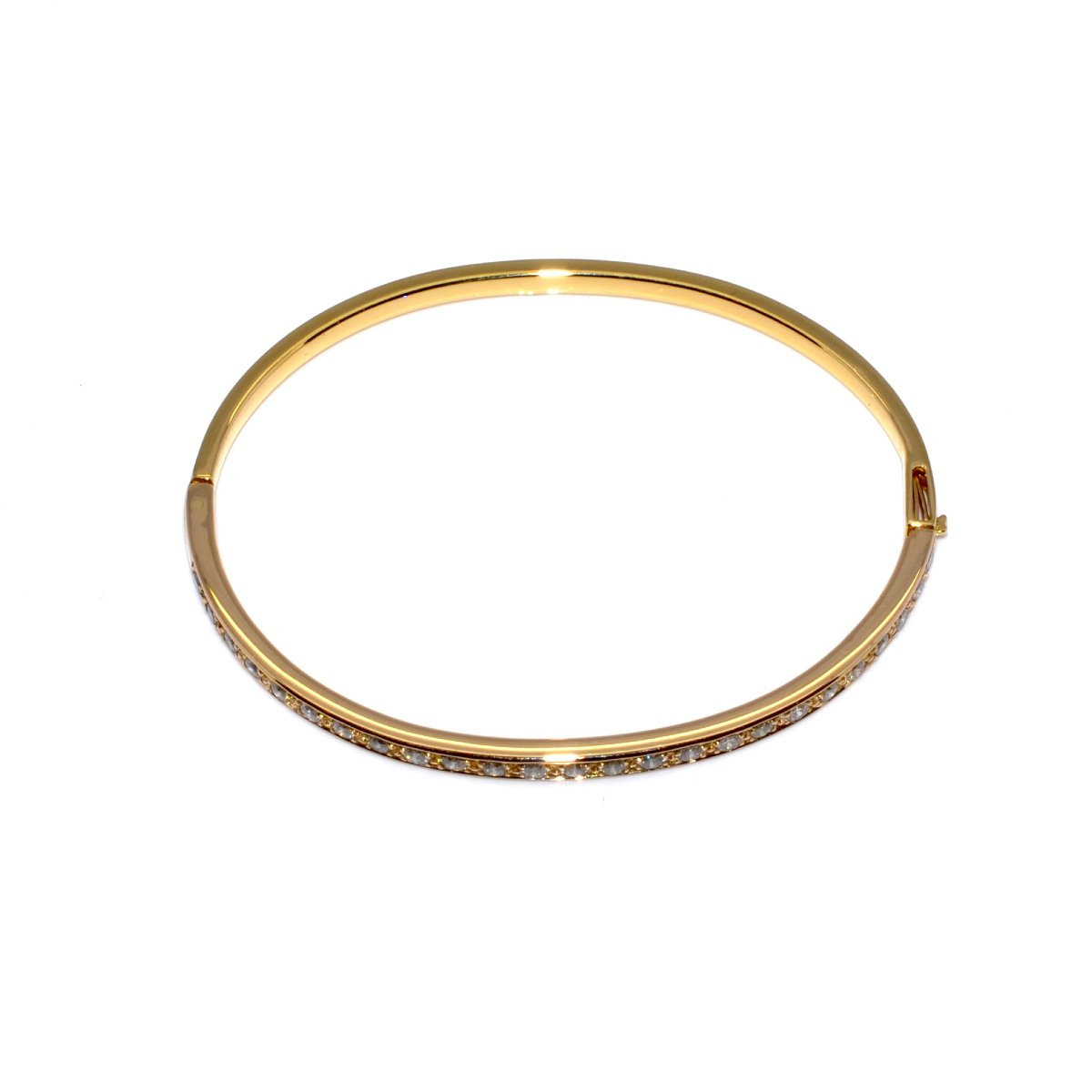 Bracelet jonc en or et diamants-photo-3