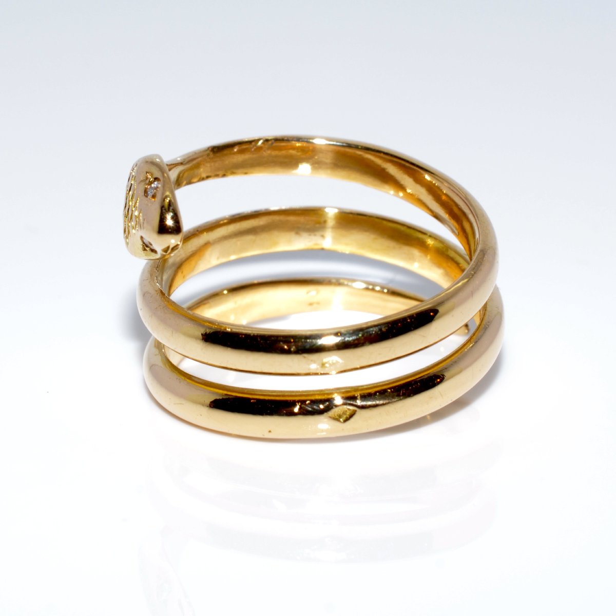 Bague serpent or et diamant-photo-1