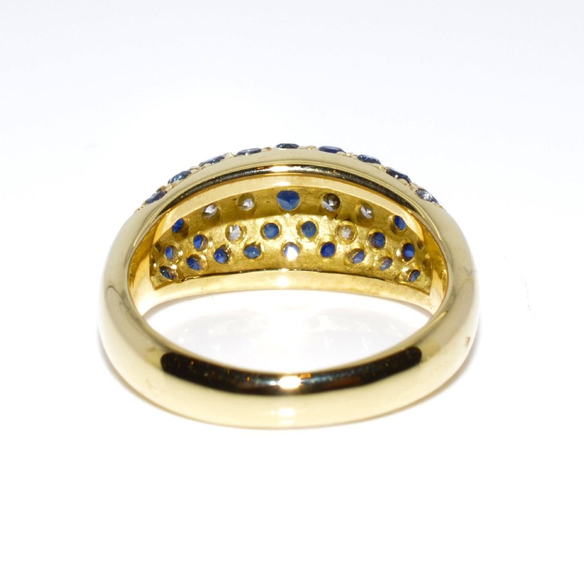 Diamond And Sapphire Bangle Ring-photo-1