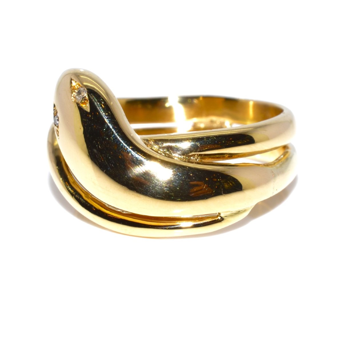 Bague serpent or-photo-2