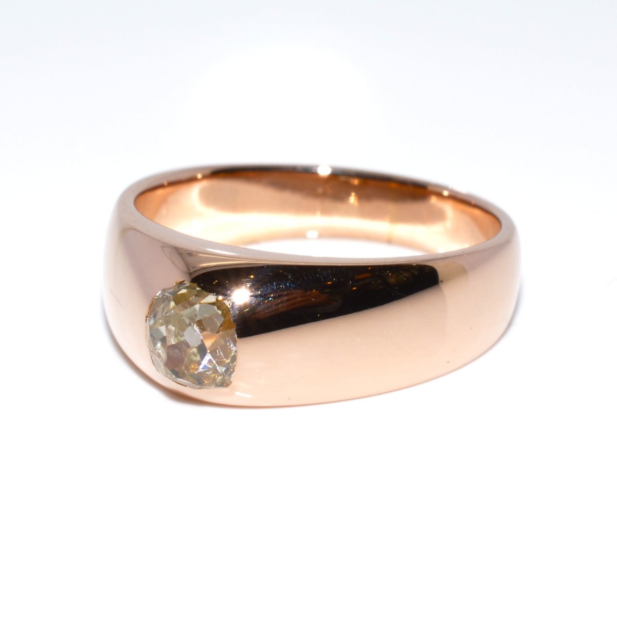 Bague jonc diamant-photo-2