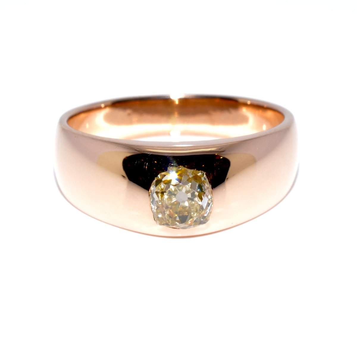 Bague jonc diamant