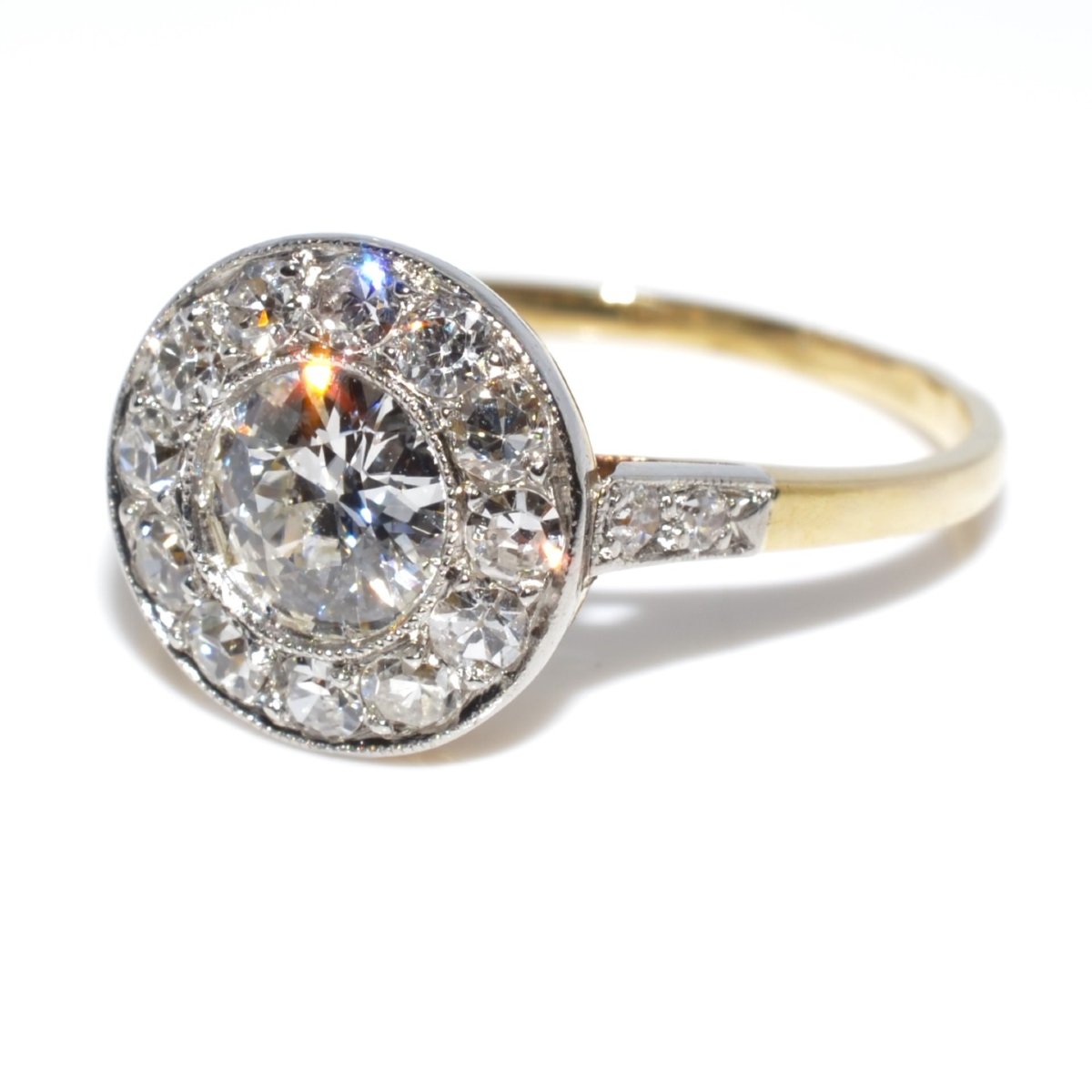 Bague entourage diamants-photo-2
