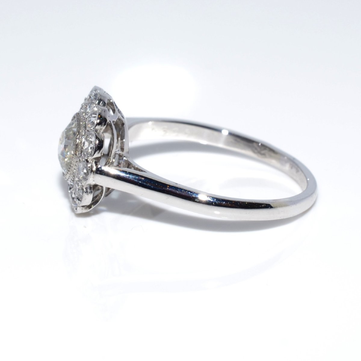 Art Deco Diamond Cluster Ring-photo-3