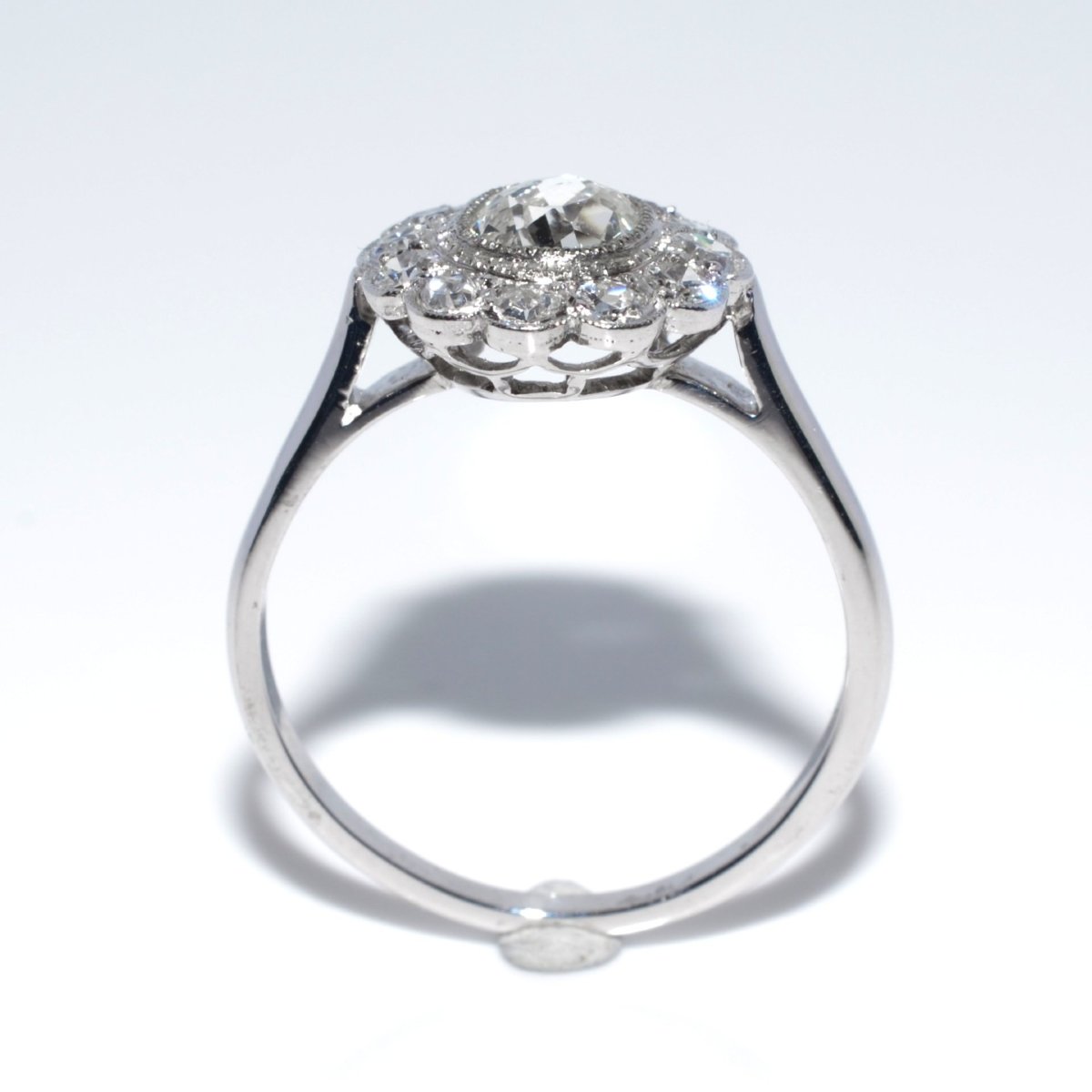 Art Deco Diamond Cluster Ring-photo-4