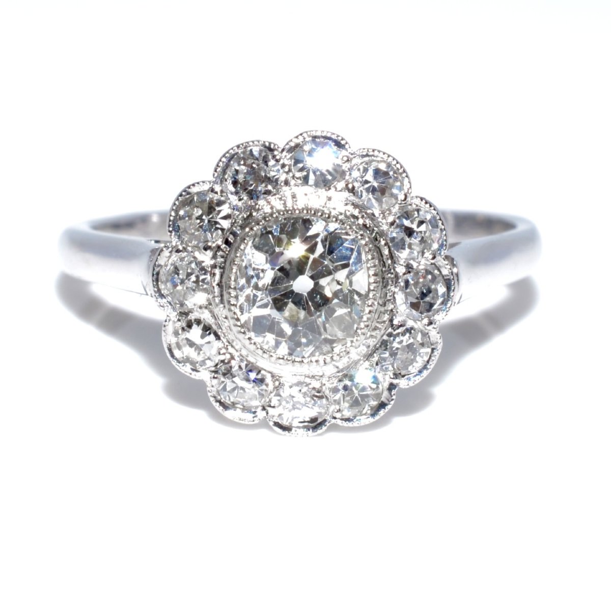 Art Deco Diamond Cluster Ring