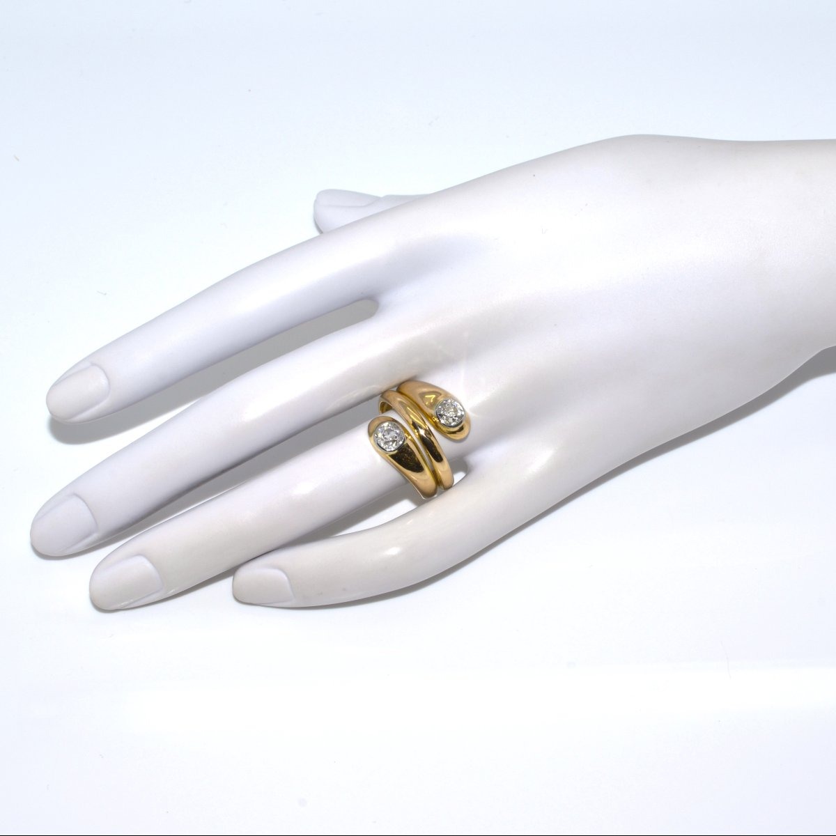Bague serpent or et diamants-photo-1