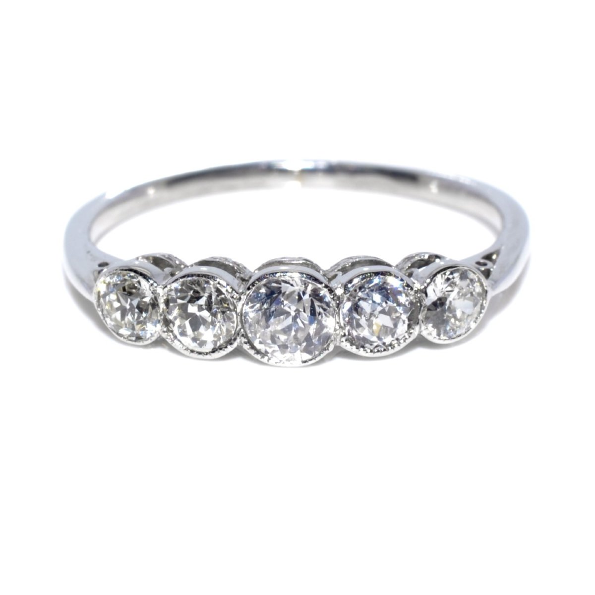 Bague jarretière diamants