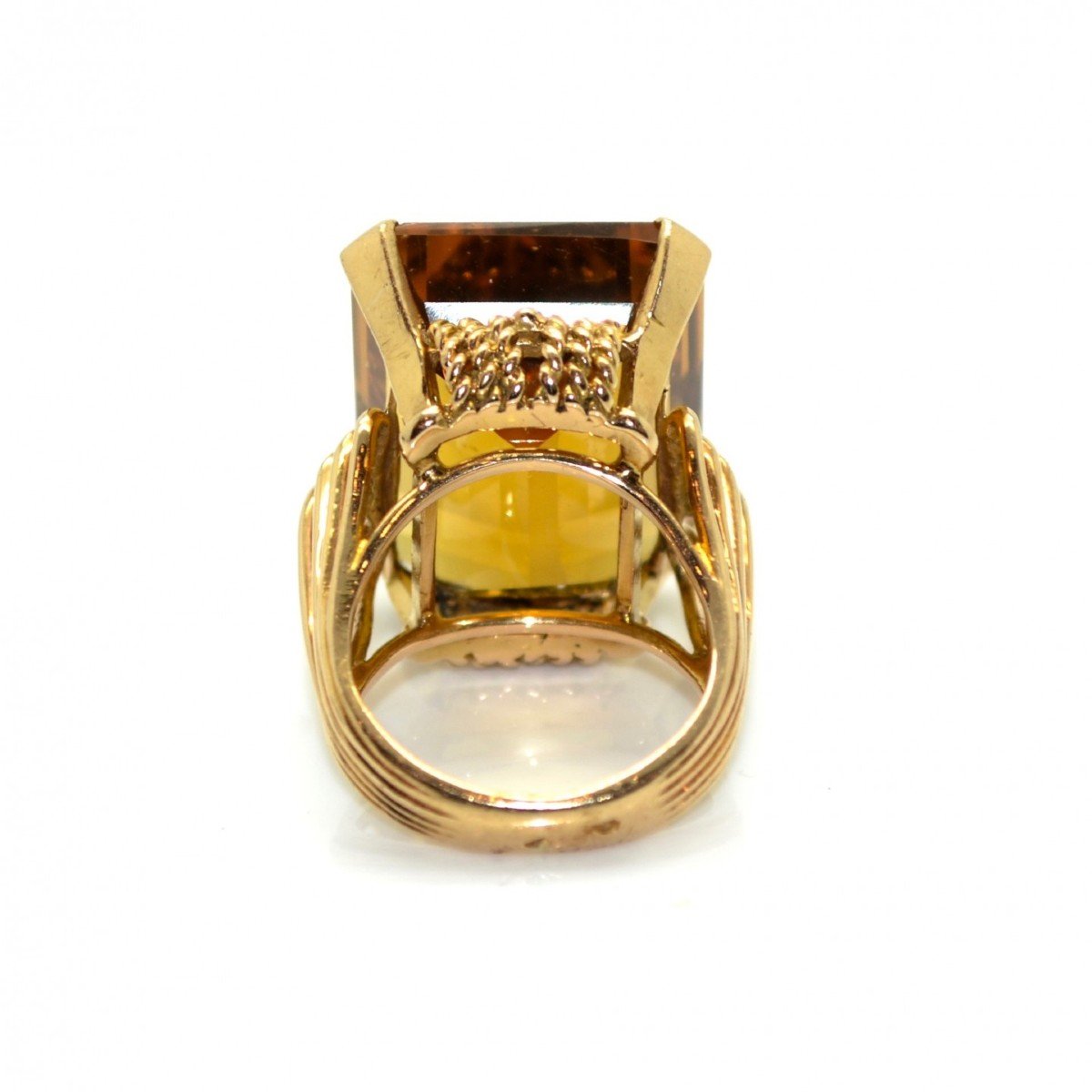 Bague Citrine Vintage-photo-4