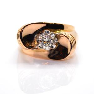 Rose Gold And Diamond Whirlwind Ring