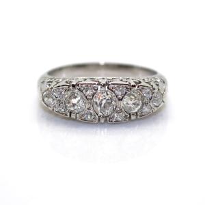 Art Deco Diamond Band Ring