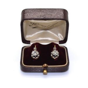 Boucles d'Oreilles Dormeuses Diamants