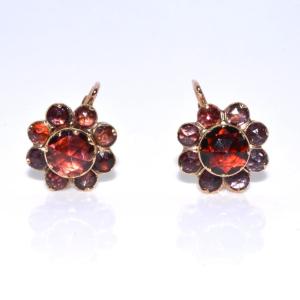 Boucles d'Oreilles Grenats