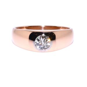 Bague jonc diamant