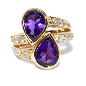 Bague toi & moi vintage
