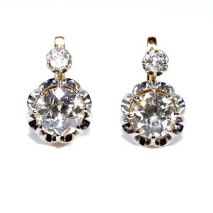 Dormeuses Diamond Earrings