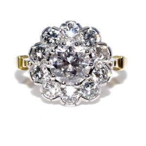 Pompadour Diamond Ring