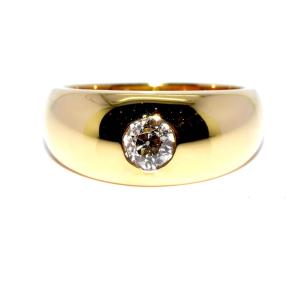 Bague jonc diamant