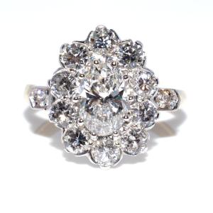 Pompadour Diamond Ring