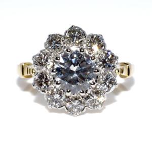 Bague Pompadour diamants
