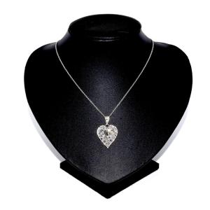 Art Deco Heart Diamond Pendant