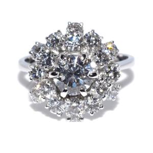 Bague vintage diamants