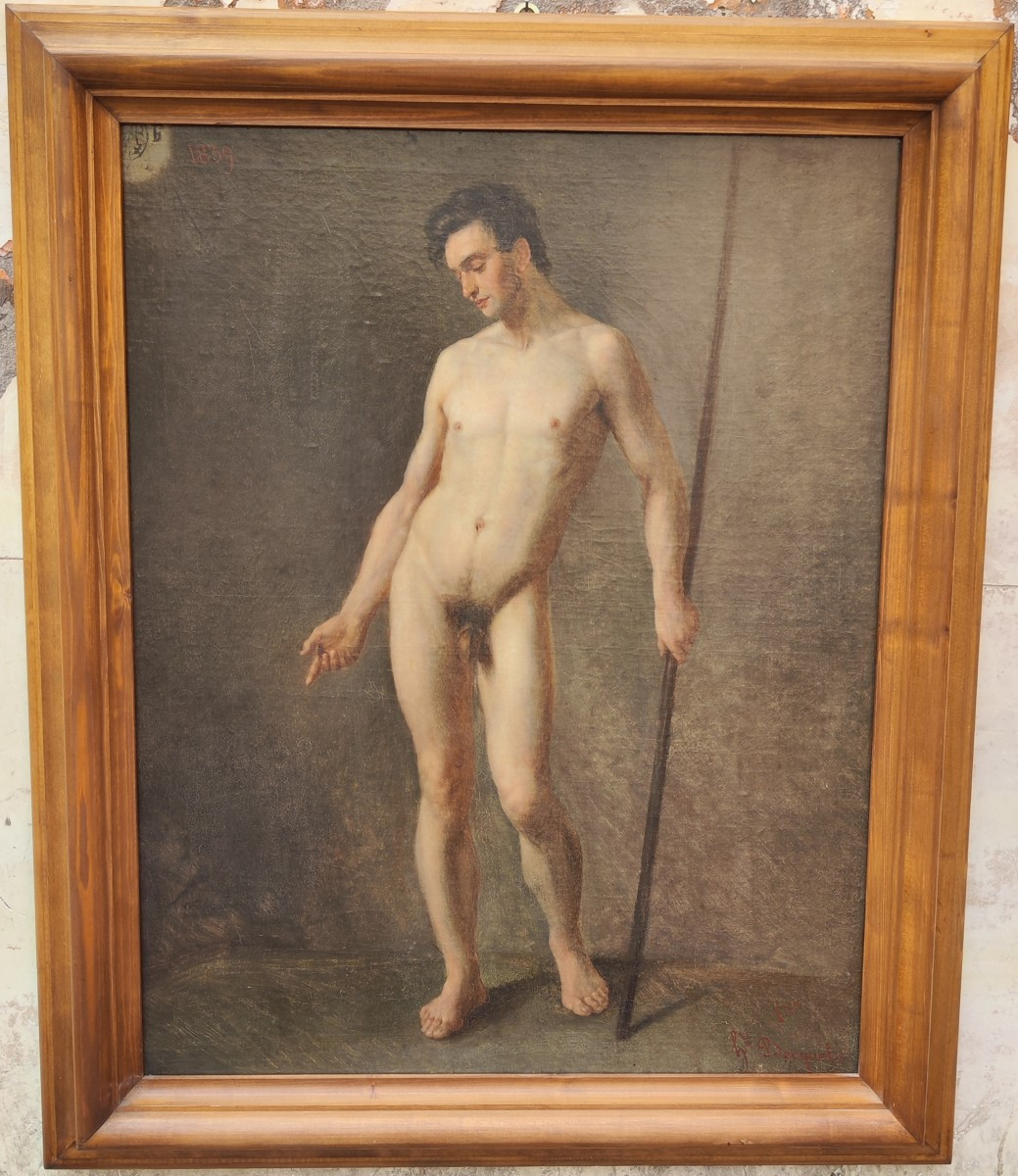 jeune peinture académique nue