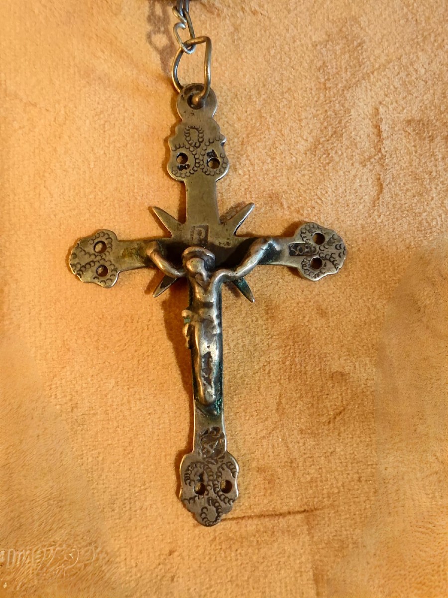 Garnet Rosarygarnet Rosary, Silver Christ, Work From The First Half Of The Eighteenth Century T-photo-1