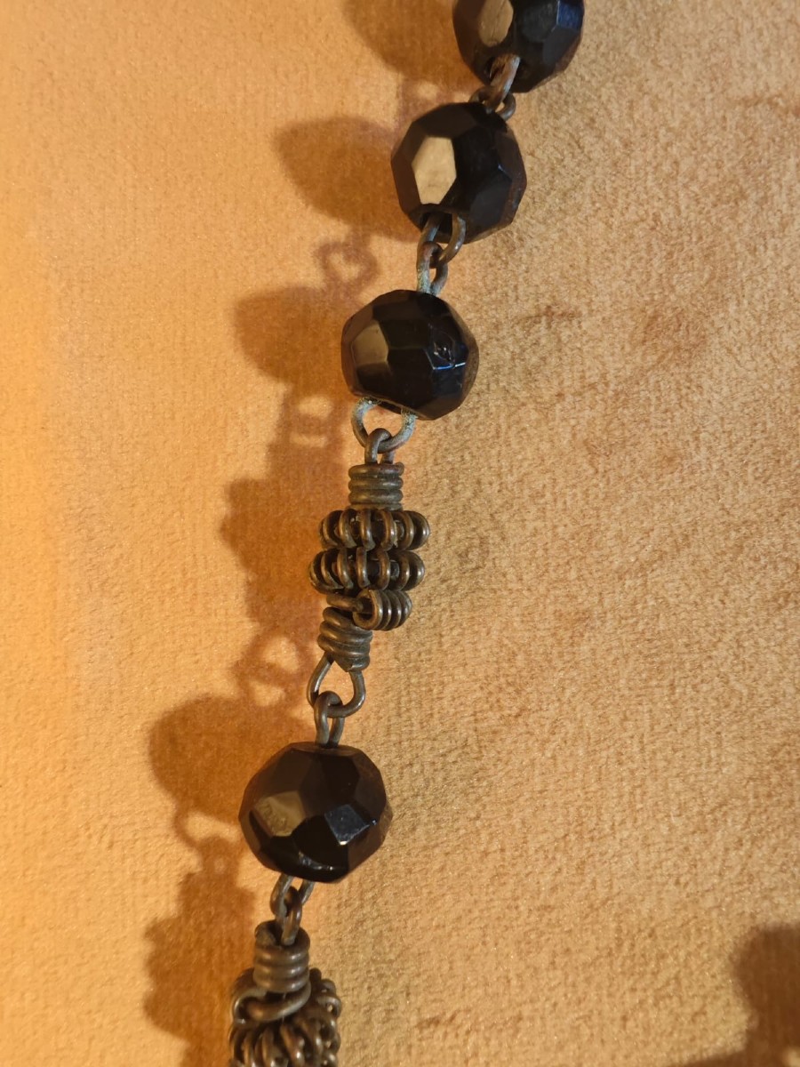 Garnet Rosarygarnet Rosary, Silver Christ, Work From The First Half Of The Eighteenth Century T-photo-2