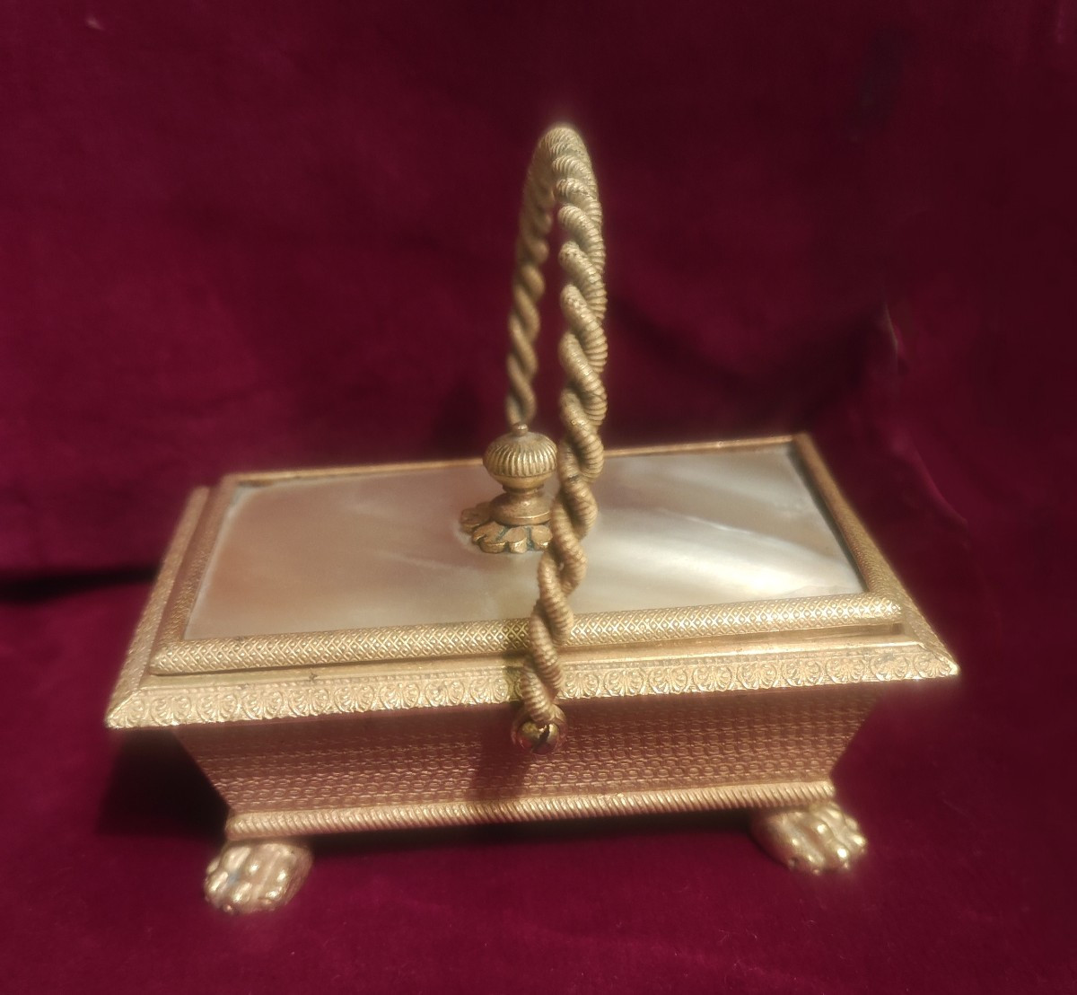 Basket In Gilded Bronze