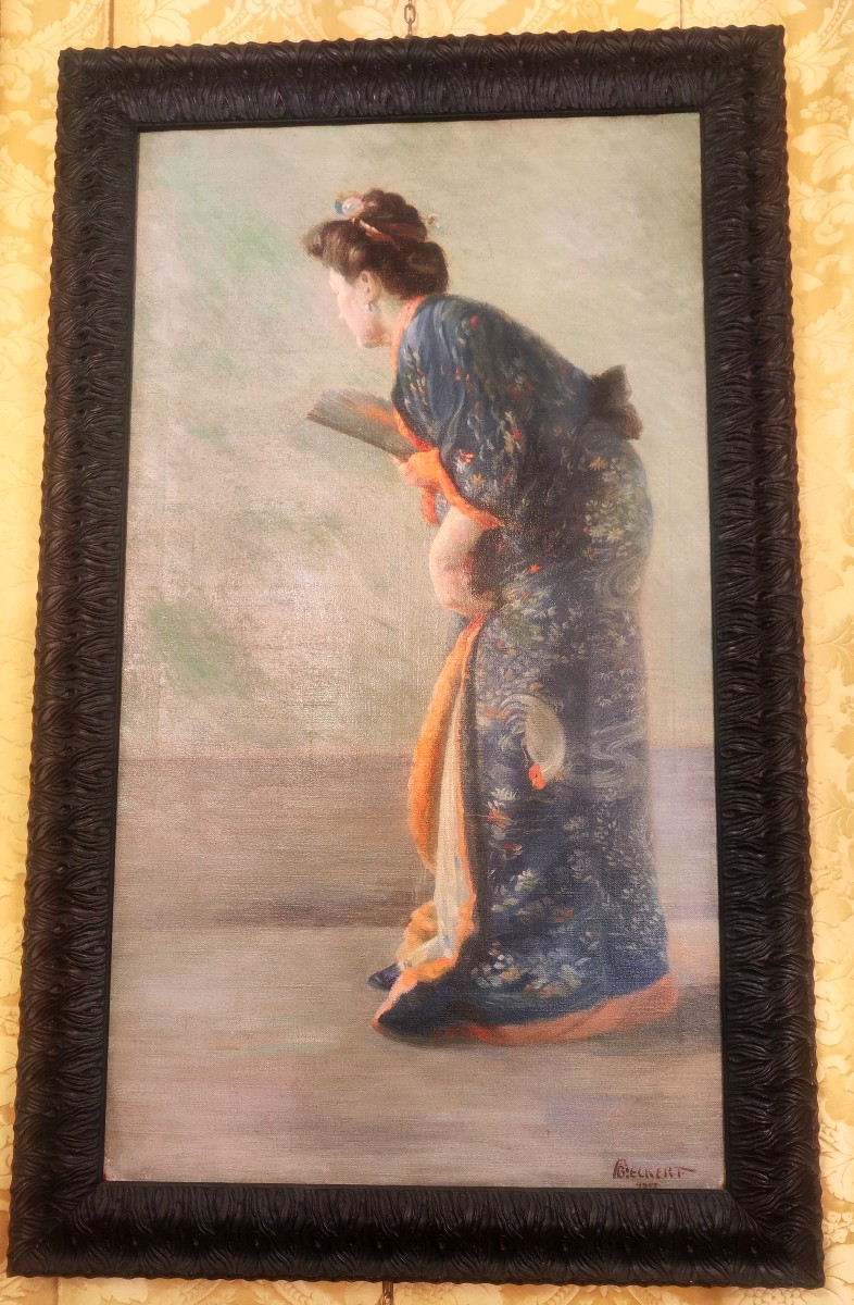 Woman In Japanese Dress