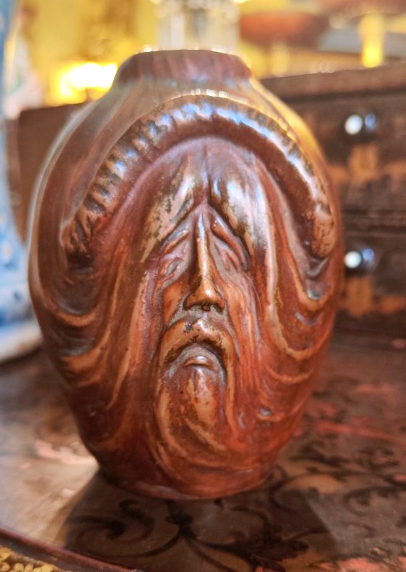 Small Terracotta Vase Covered With Copper